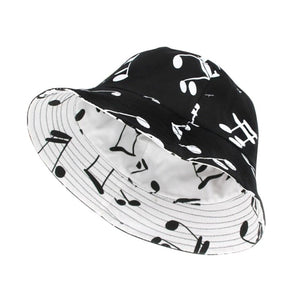 Reversible Music Note Baby Hat