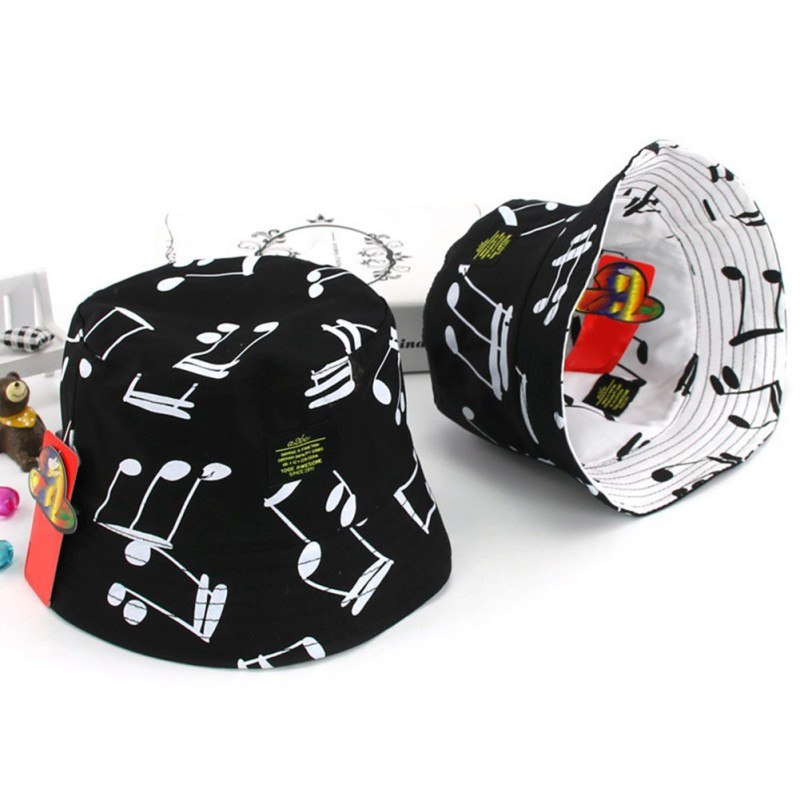 Reversible Music Note Baby Hat