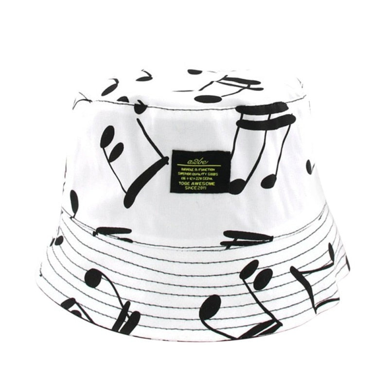 Reversible Music Note Baby Hat