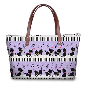 Piano Cat Shoulder Bag