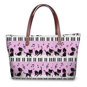 Piano Cat Shoulder Bag