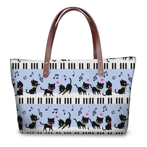 Piano Cat Shoulder Bag