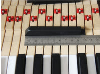 Black Replacement Key For Grand Pianos