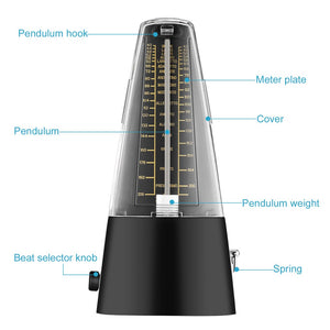 Wind-Up Metronome With Black Finish