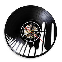 "Piano Keyboard" Backlit Vinyl Clock