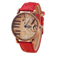 Watch With Rustic Piano Design