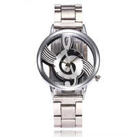 Transparent G-Clef Watch – Metal Band